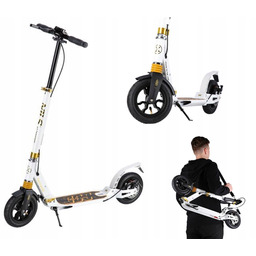 Hulajnoga Miejska Składana Duże Koła 200 mm Hamulec