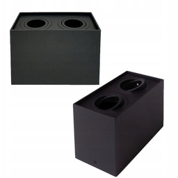 Lampa Sufitowa Led Podwójna Oprawa Halogenowa Kwadratowa 35W