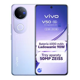 vivo V50 12/512GB 6,77" 120Hz 50Mpix Jasnofioetowy Smartfon