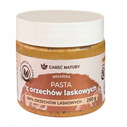 PASTA ORZECHOWA KREM Z ORZECHÓW LASKOWYCH 250g NATURALNE