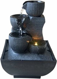 Zen Light Mini Fontanna Dekoracyjna, Czarny, 13 x