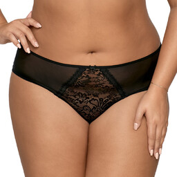 Stringi damskie z koronką AV 1396 czarne S