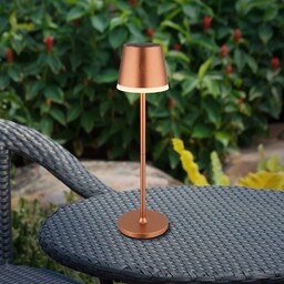 Globo Lampa solarna LED, metal, kolor miedziany, wysokość