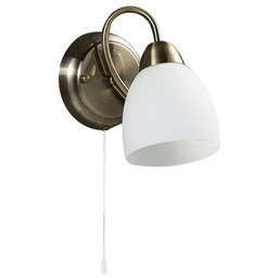 Lindby - Mael Lampa Ścienna White/Antique Brass