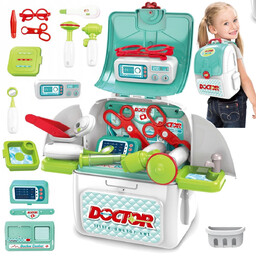 Duży Zestaw Lekarski Mały Lekarz Doktor W Plecaku