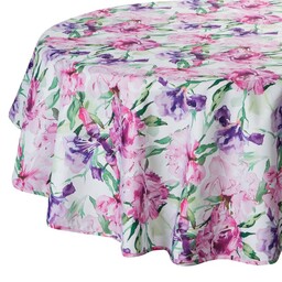 Eurofirany Obrus Garden 34E 150 cm okrągły różowy