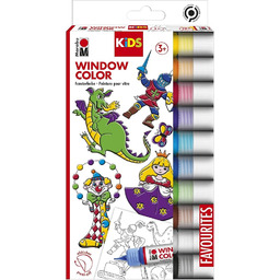 Marabu Window Color Farby do Szkła, Wielokolorowy, 10