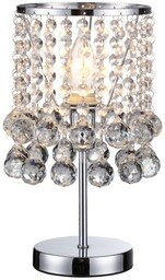 London Crystal lampa stołowa 1xE14 chrom 527701-06