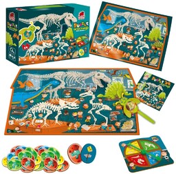Roter Kafer PUZZLE EDUKACYJNE DETECTIVE - DINO MUSEUM