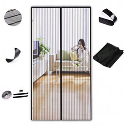 Moskitiera 70x200cm Na Drzwi Balkonowe Duża Magnes Zasłona