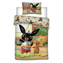 Jerry Fabrics Pościel bawełniana 100x135 Królik Bing Flop