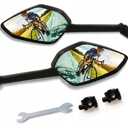 2x Lusterko rowerowe obracane lewe prawe na kierownicę