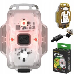 Armytek Latarka Crystal Pro Yellow Białe Czerwone Rowerowa