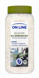 Sól do kąpieli stóp dla sportowców Magnez+Rozmaryn+Ginkgo biloba,