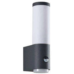 Lindby - Okari Ścienna Lampa Ogrodowa w/Sensor Opal/Dark