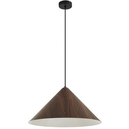 Lindby - Żyrandol Clarine, orzech, Ø 50 cm,