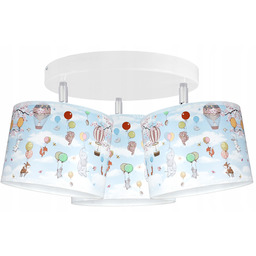 Lampa sufitowa wisząca żyrandol Słonik Błękitny lampy sufitowe