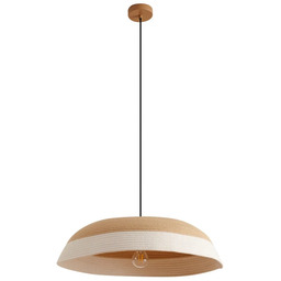 Lindby - Żyrandol Caliva, Ø 60 cm, beżowo-biała,