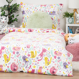 4Home Pościel mikroflanela Playful Paws, 140 x 200