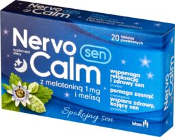 NervoCalm Sen z melatoniną 1 mg i melisą,