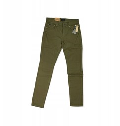 Jeansowe spodnie damskie khaki RALPH LAUREN 28