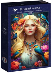 Puzzle 1000 Kolekcja natury - Aurora - Bluebird