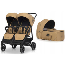 Wózek Rok Po Roku Blizniaczy Spacerówka Gondola Euro-cart