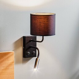 Kinkiet Soho Luminex, czarny, salon / jadalnia, metal,