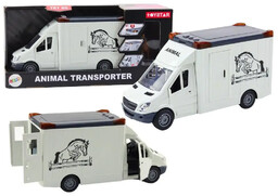 Transporter koni biały - Leantoys