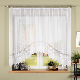 Markizeta Firana żakardowa gotowa 250x150 001 biała Modesta