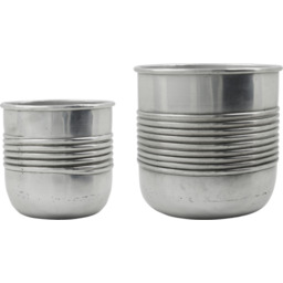 House Doctor - Zestaw dwóch donic metalowych Groove