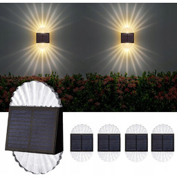6x Kinkiet Lampa Solarna Led Elewacyjna Ozdobna