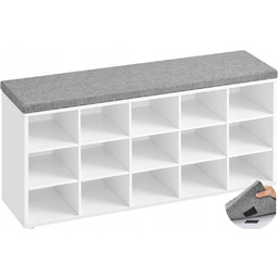 Ławka do Przedpokoju z Półkami na Buty Siedziskiem