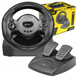 Kierownica Do Gier Z Pedałami 4w1 PS4 Pc