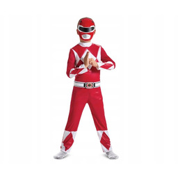 Kostium Power Rangers Czerwony dla chłopca S (4-6