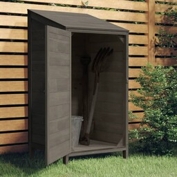 Emaga Szopa ogrodowa, antracytowa, 55x52x112 cm, lite drewno