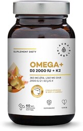 Aura Herbals Omega + Witamina D3 + K2