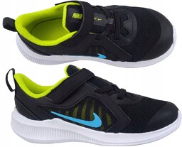 Nike Downshifter Czarne Buty Dziecięce Gumka Rzep