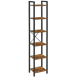 Elior Wąski Regał Z 6 Półkami W Stylu