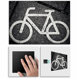 Plakat metalowy znak roweru L