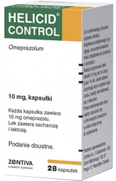 Helicid Control 10 mg, Kapsułki dojelitowe twarde, 28