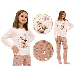 Cornette Piżama dziecięca MATYLDA: pudrowy/beż