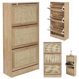 Szafka na buty Tivo rattanowy front 60x24x113 cm