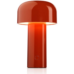 FLOS Lampa stołowa design Bellhop, możliwość ściemniania, czerwony,