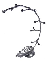 Metalowa figurka-stojak Orchidea