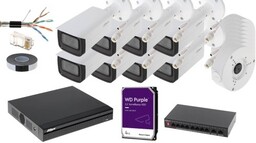 Zestaw do monitoringu 8 kamer IP 4 MPX