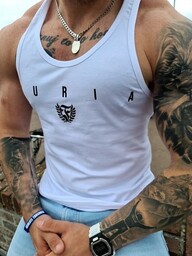 Tank top biały logo FURIA IRON