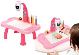 Mini projektor 2w1 różowy - Leantoys