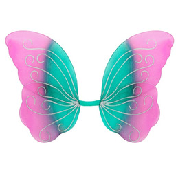 Turkusowo-fioletowo-różowe skrzydła motyla 85 50 cm