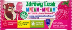 Zdrowy Lizak Mniam-mniam, smak malinowy, 1 sztuka